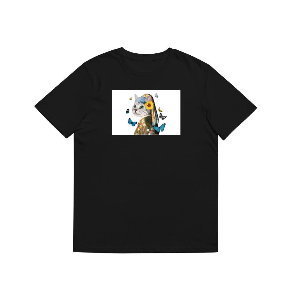 Cat with a Sunflower Earring T-Shirts