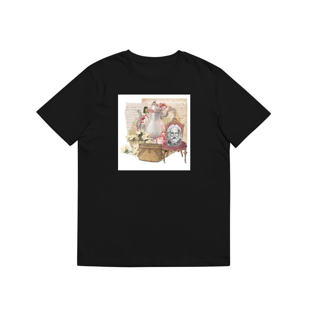 Teapot, Flowers, Bust, and Basket in a Surreal Composition T-Shirts