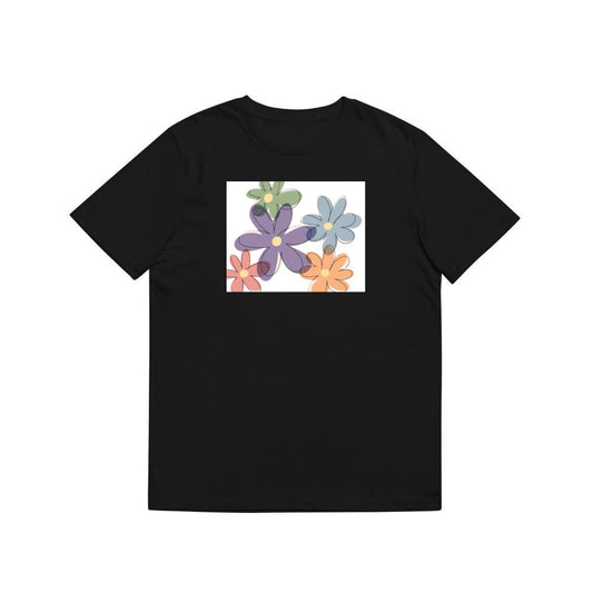 A Hand-Drawn Floral Pattern T-Shirts