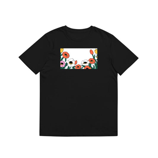 A Playful Floral Border Design T-Shirts