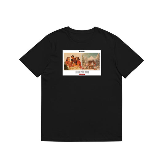 Postcard with Family and Winter Scenes. T-Shirts