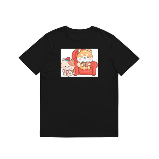 Reading Cats in Red Chair T-Shirts