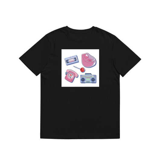 Retro 90s with Beanbag and Phone T-Shirts