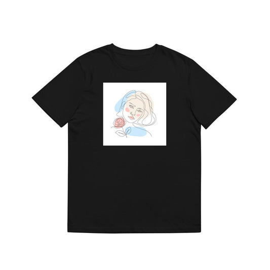 Rose Head Woman Art T-Shirts