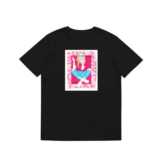 Suggesting 'Be Good' and 'Do Better' in a Softly Saturated Scene of Stylish Solitude T-Shirts