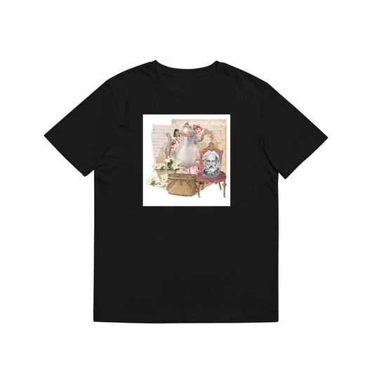 Teapot, Flowers, Bust, and Basket in a Surreal Composition T-Shirts