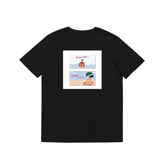 Two Scenes Depicting Beachside Leisure and Summertime Bliss T-Shirts