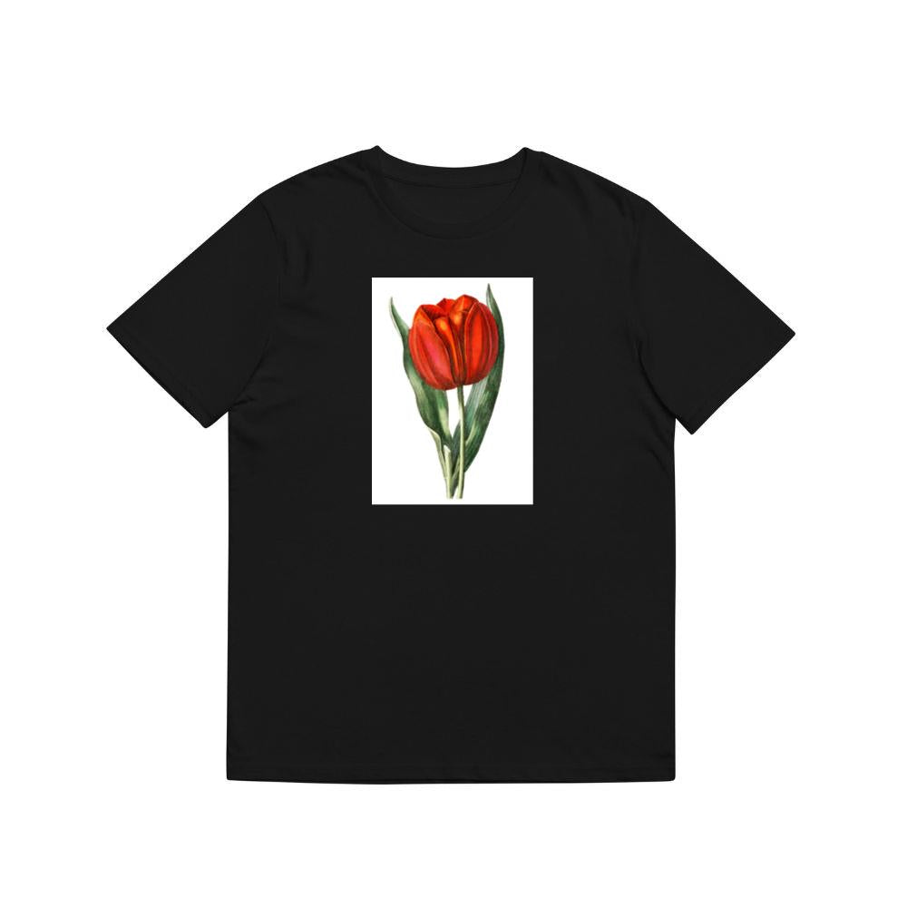 Vintage Botanical Red Tulip Illustration T-Shirts