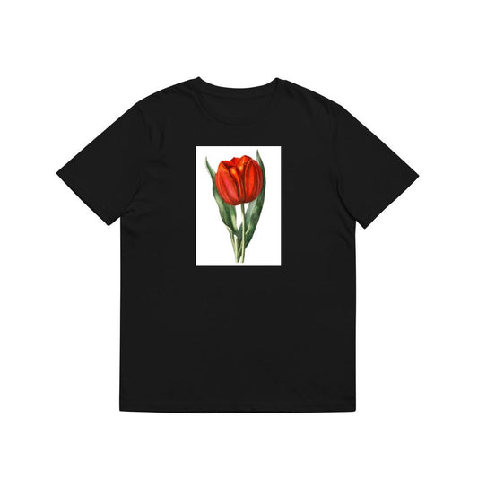 Vintage Botanical Red Tulip Illustration T-Shirts