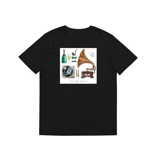 Vintage Party with Gramophone and Records T-Shirts