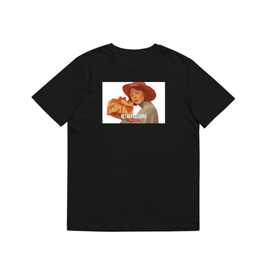 Woman Holding Gift Postcard T-Shirts