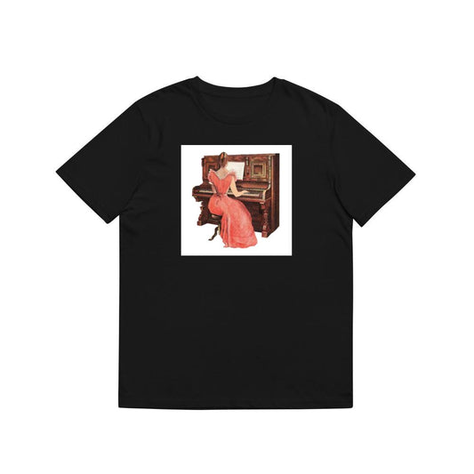 Woman in Pink Dress at Piano T-Shirts